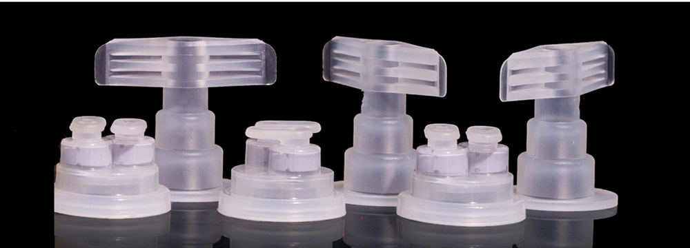 32mm Medical Infusion Bottle Non PVC Soft Bag PP Double Foldable Infusion Cap