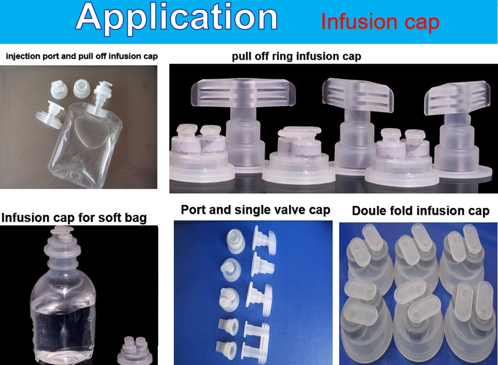 Pharmaceutical Lvp Infusion Bottle Non PVC Soft Bag 30mm 32mm Euro Pull Ring Cap